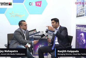Ranjith Kaippada, Managing Director at Cloud Box Technologies speaking at Gitex 2023