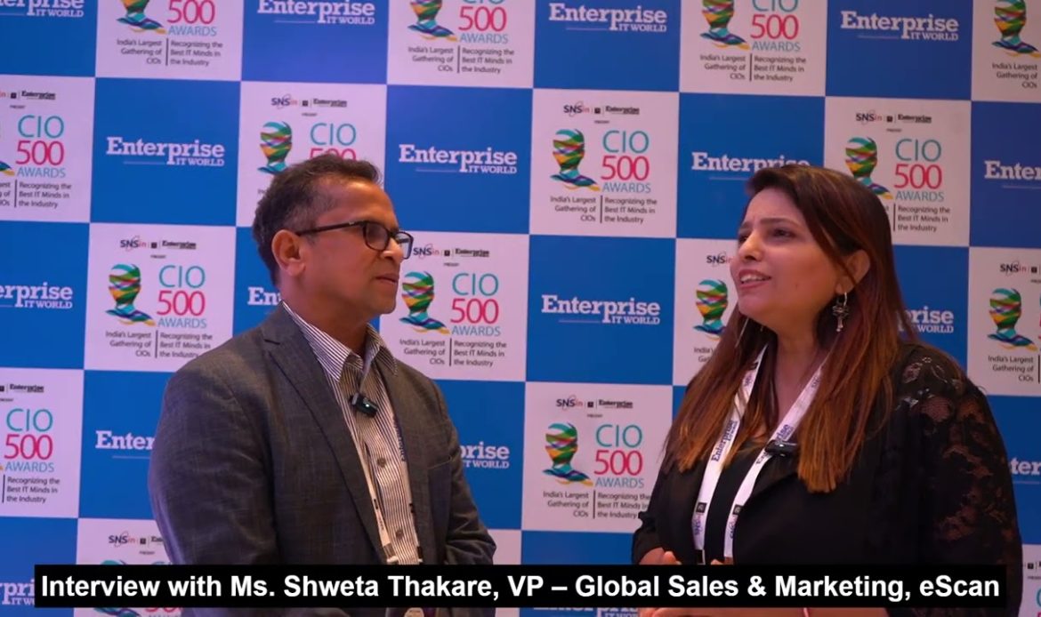 Interview: Shweta Thakare, VP-Global Sales & Marketing, eScan | CIO 500 Hyderabad | CIOTV