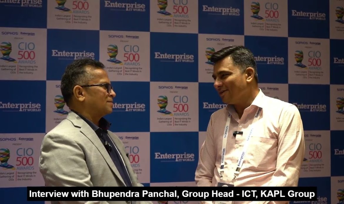 Interview: Bhupendra Panchal, Group Head – ICT, KAPL Group | CIO500 Ahmedabad 2025 | CIOTV