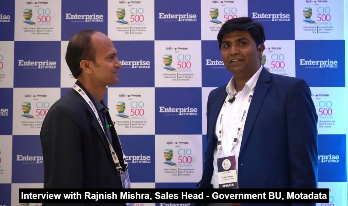 Interview: Rajnish Mishra, Sales Head – Government BU, Motadata | CIO500 Delhi 2025 | CIOTV