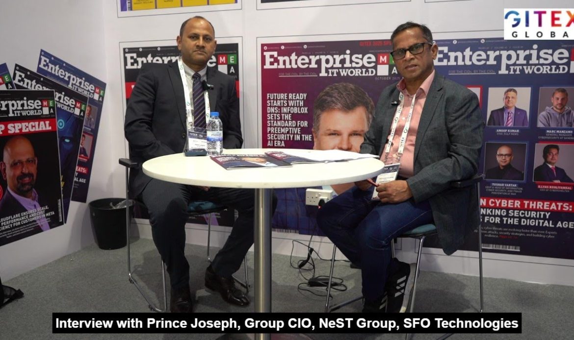 Interview: Prince Joseph, Group CIO, NeST Group, SFO Technologies | GITEX Global 2025 Dubai