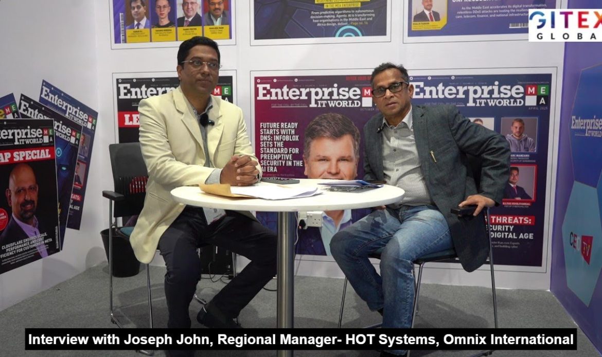 Interview: Joseph John, Regional Manager-HOT Systems, Omnix International | GITEX Global 2025 Dubai